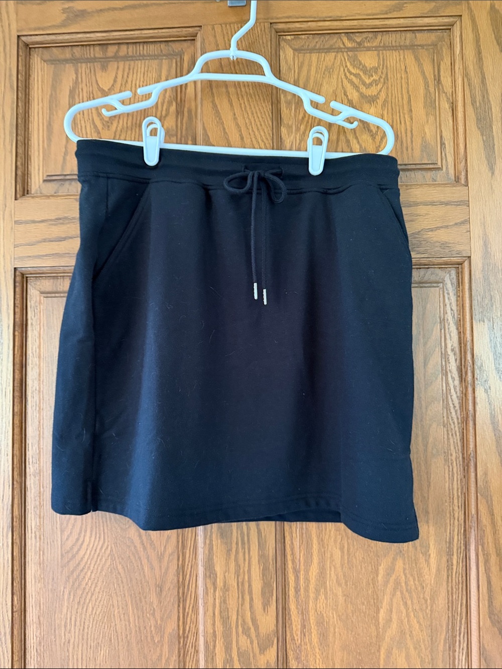 Eddie Bauer Black Mini Skirt with Drawstring women’s medium NWT